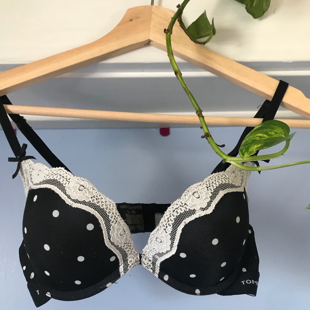Black polka dot Tommy Hilfiger bra